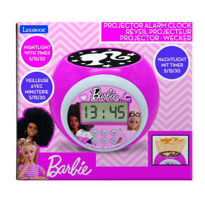 Lexibook Dětský budík Barbie s projektorem