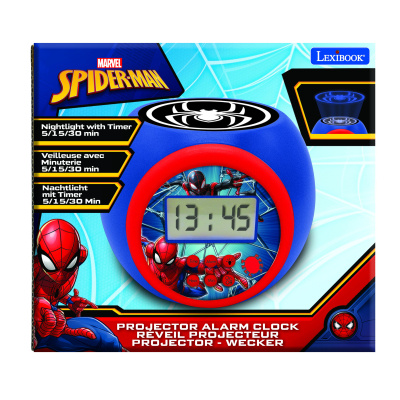 Lexibook Dětský budík Spider-Man s projektorem