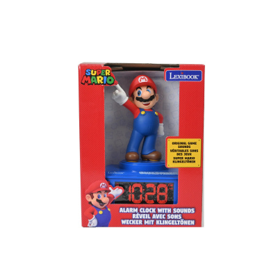 Lexibook Dětský budík Super Mario s nočním osvětlením