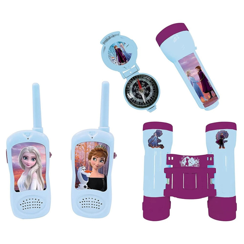 Set Frozen - vysílačky, dalekohled, baterka a kompas