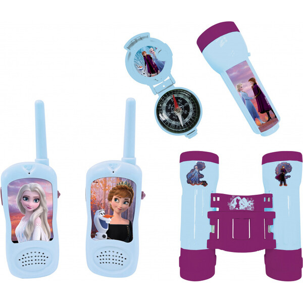 Set Frozen - vysílačky, dalekohled, baterka a kompas