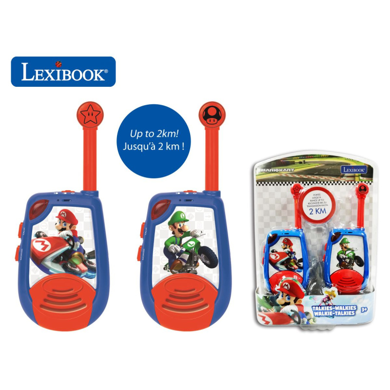 Lexibook Digitální vysílačky Mario Kart s dosahem až 2 km