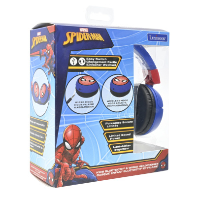 Lexibook Skládací sluchátka Spider-Man Bluetooth