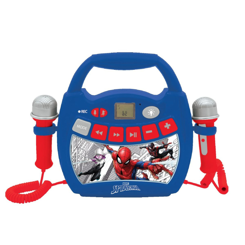 Lexibook Reproduktor karaoke Spider-Man s mikrofony a osvětlením