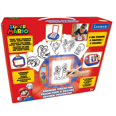 Lexibook Kreslící projektor Super Mario se šablonami a razítky