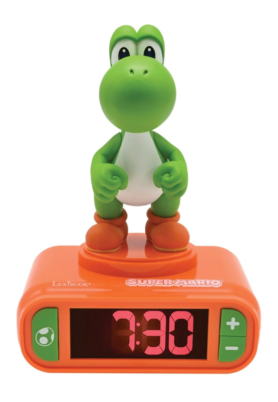 Lexibook Dětský budík Super Mario s nočním osvětlením