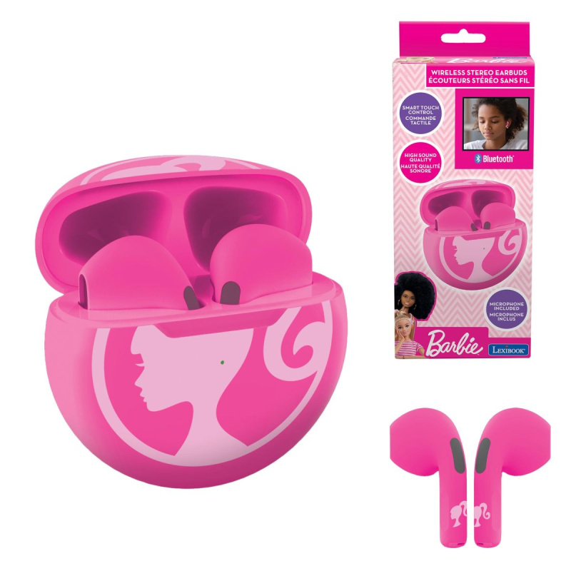 Lexibook Bezdrátová sluchátka do uší Barbie