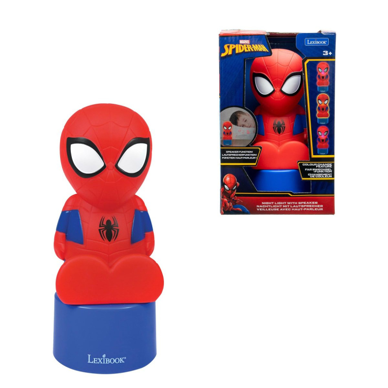 Lexibook Noční světlo s reproduktorem Spider-Man