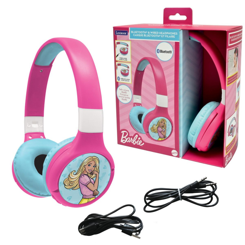 Lexibook Skládací bezdrátová sluchátka Barbie