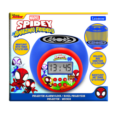 Lexibook Budík s projektorem Spidey a jeho úžasní přátelé