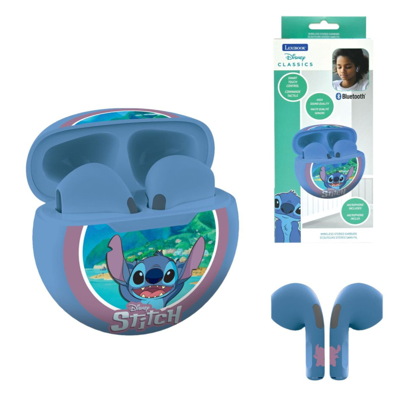 Lexibook Bezdrátová sluchátka do uší Disney Stitch