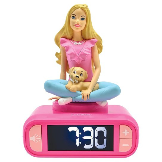 Lexibook Budík s nočním 3D světlem Barbie