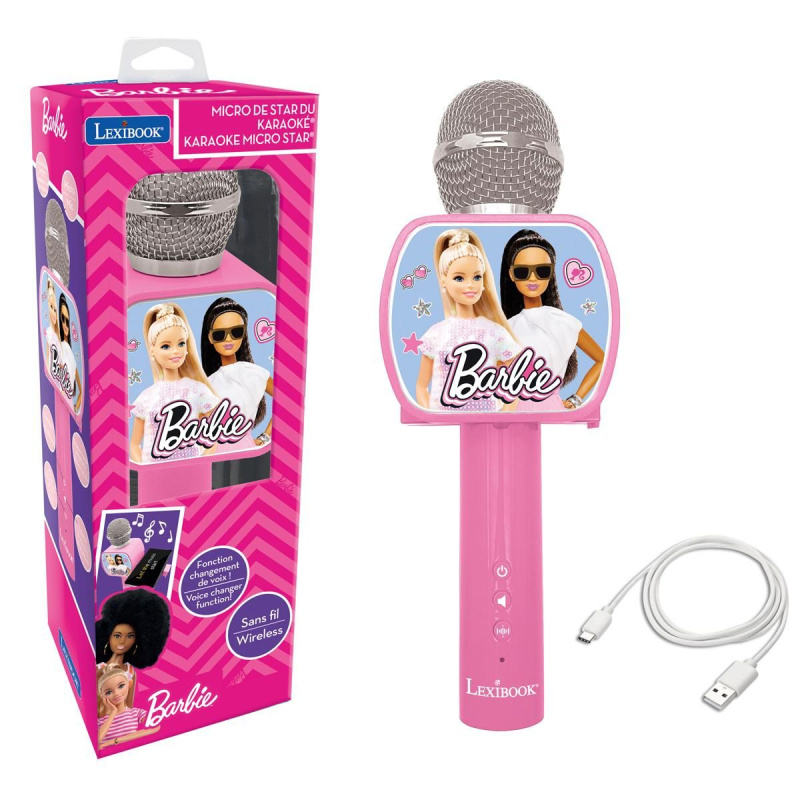 Lexibook Karaoke mikrofon s reproduktorem Barbie