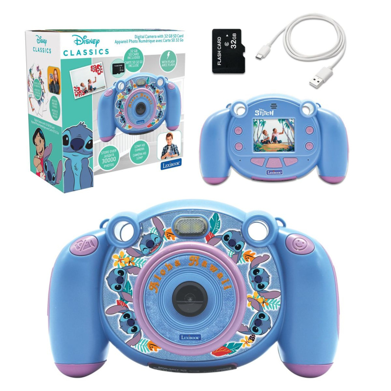 Lexibook HD kamera a fotoaparát v jednom s SD kartou Disney Stitch
