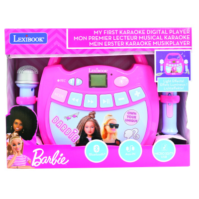 Lexibook Karaoke digitální přehrávač svítící Barbie