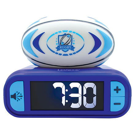 Lexibook Budík s nočním 3D světlem Rugby míč