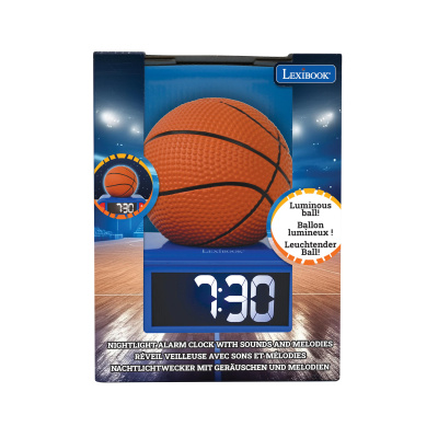 Lexibook Budík s nočním 3D světlem Basketball
