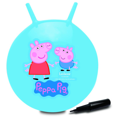 Lexibook Nafukovací skákací míč 45 cm modrý - Prasátko Peppa