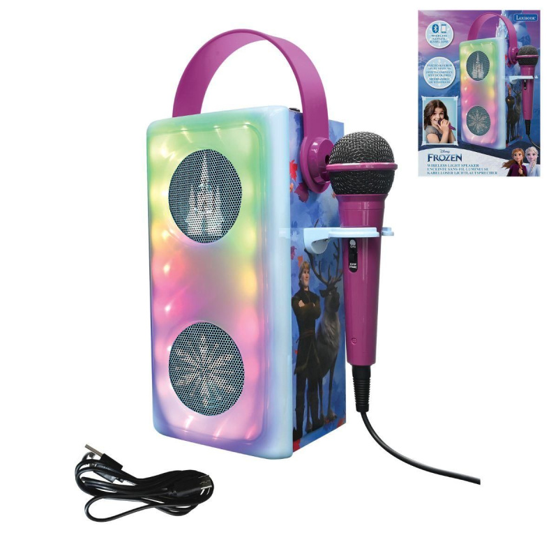 Lexibook Bluetooth reproduktor Frozen s mikrofonem a světelnými efekty