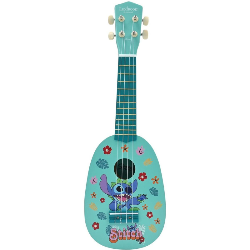 Lexibook Dřevěné ukulele s nylonovými strunami 53 cm Disney Stitch