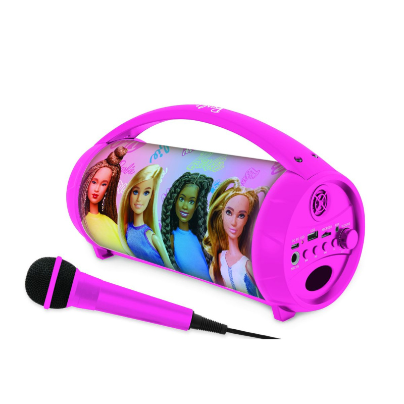 Lexibook Reproduktor s mikrofonem Boombox Barbie