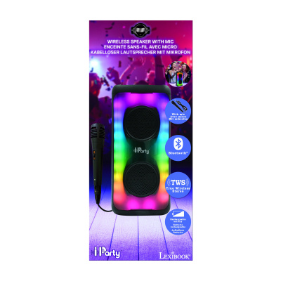 Lexibook Bluetooth karaoke reproduktor s mikrofonem velký