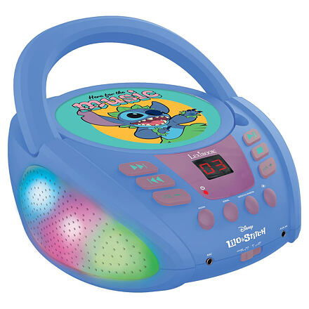 Lexibook Svítící Bluetooth CD přehrávač Disney Stitch