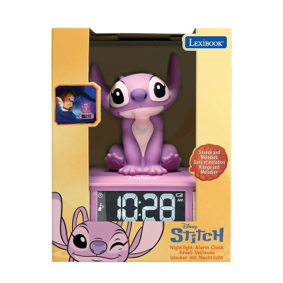 Lexibook Budík Stitch Angel se svítící figurkou