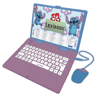 Lexibook Česko-anglický vzdělávací notebook Disney Stitch