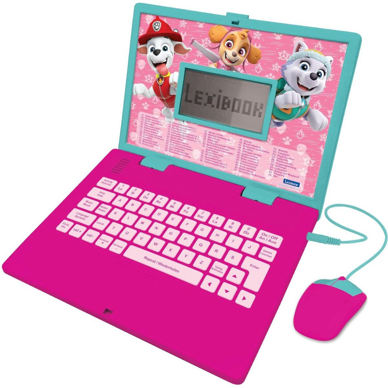 Lexibook Česko-anglický růžový notebook Tlapková patrola