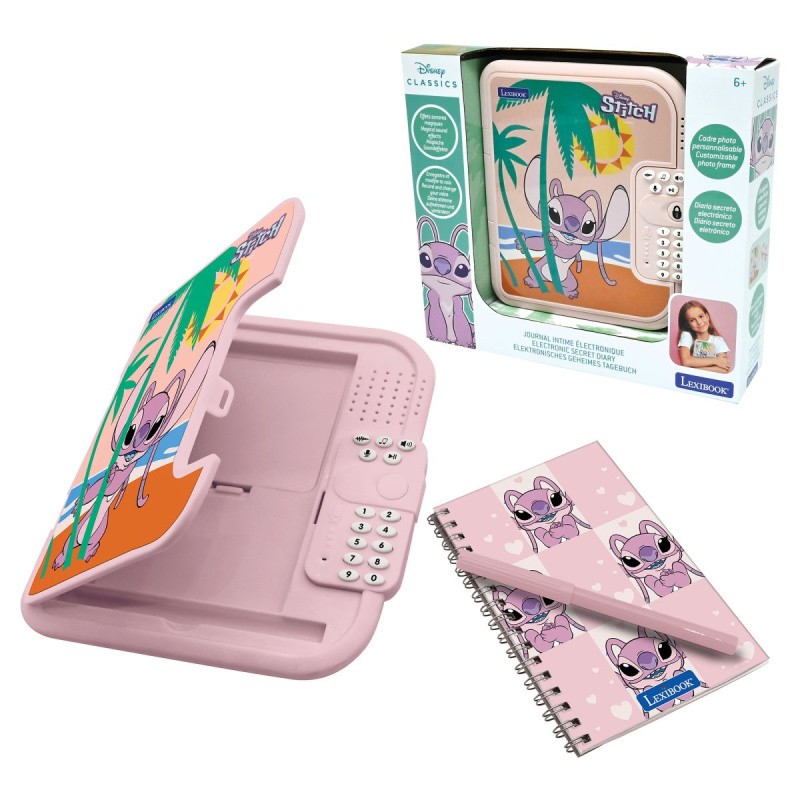 Lexibook elektronický tajný deník Stitch Angel