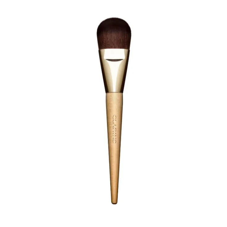 Clarins Flat Foundation Brush plochý štětec na make-up 1 ks