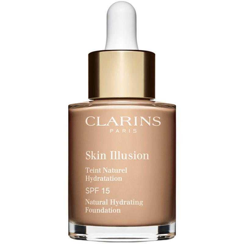 Clarins Skin Illusion Natural Hydrating Foundation rozjasňující hydratační make-up SPF 15 odstín 108W Sand 30 ml