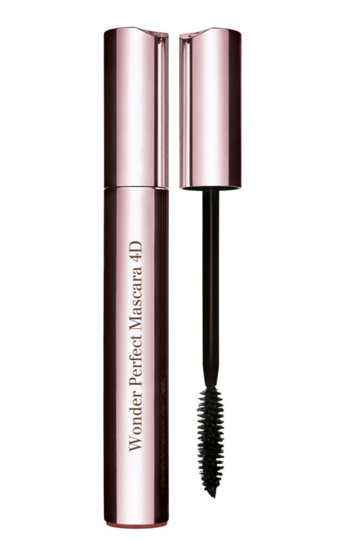 Clarins Wonder Perfect Mascara 4D objemová a prodlužující řasenka odstín 01 Perfect Black 8 ml