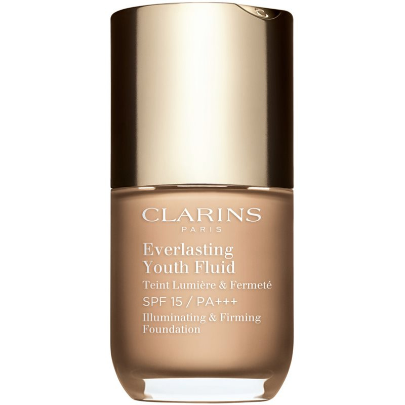 Clarins Everlasting Youth Fluid Foundation rozjasňující make-up SPF 15 odstín 108.3 Organza 30 ml