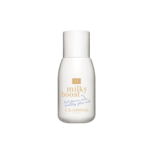 Clarins Milky Boost tónovací mléko pro sjednocení barevného tónu pleti odstín 01 Milky Cream 50 ml