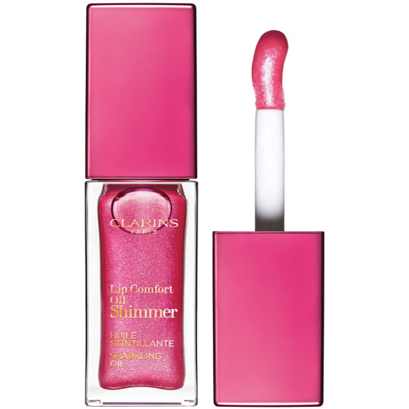 Clarins Lip Comfort Oil Shimmer olej na rty s vícerozměrným leskem - 05 - Pretty in Pink 7 ml