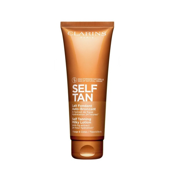 Clarins Self Tan Milky Lotion samoopalovací mléko na tělo a obličej 125 ml