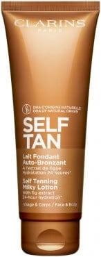 Clarins Self Tan Milky Lotion samoopalovací mléko na tělo a obličej 125 ml
