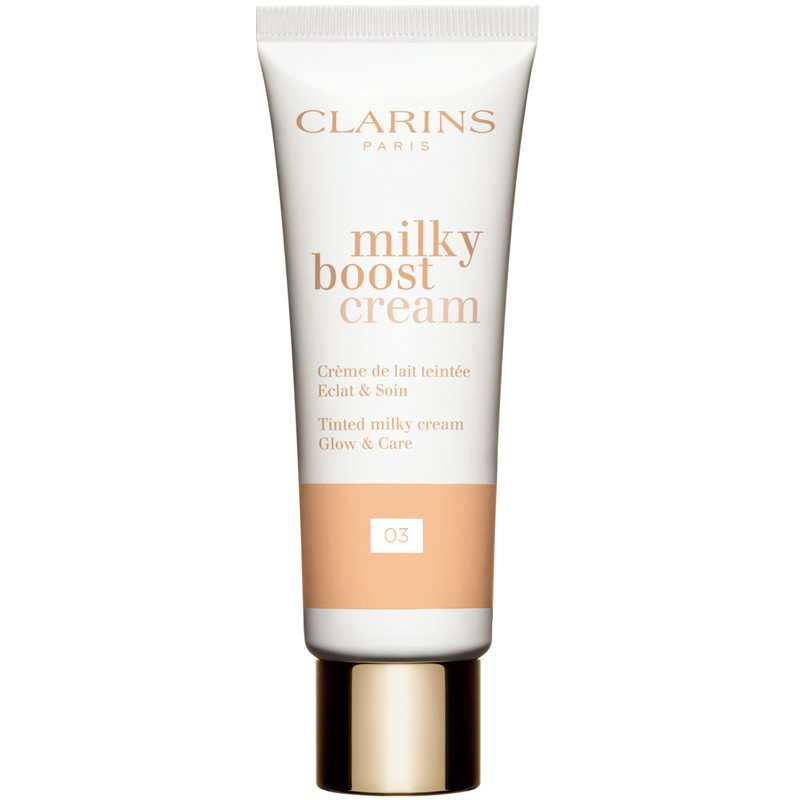 Clarins Milky Boost Cream rozjasňující BB krém odstín 03 Milky Cashew 45 ml