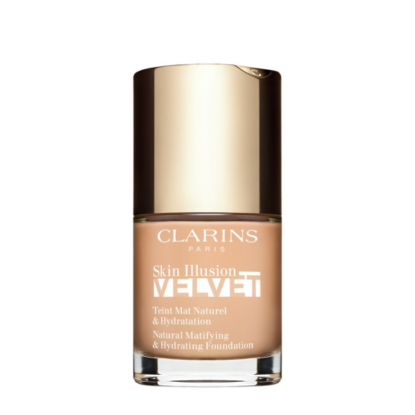 Clarins Skin Illusion Velvet tekutý make-up s matným finišem s vyživujícím účinkem odstín 102.5C 30 ml