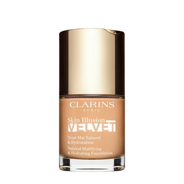 Clarins Skin Illusion Velvet tekutý make-up s matným finišem s vyživujícím účinkem odstín 107C 30 ml
