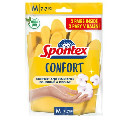 Spontex Confort rukavice vel. M, 2 páry