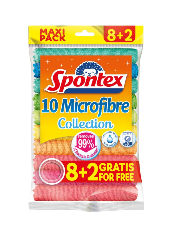 Mikroutěrky Spontex  8+2 zdarma