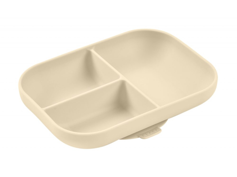 Beaba Talíř silikonový dělený s přísavkou Clay