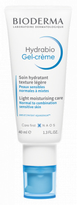 Bioderma Hydrabio Gel-Crème lehký hydratační gelový krém pro normální až smíšenou citlivou pleť 40 ml