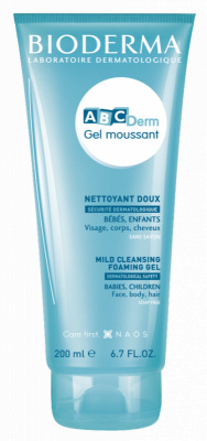 Bioderma ABC Derm Mild Cleansing Foaming Gel sprchový gel pro děti 200 ml
