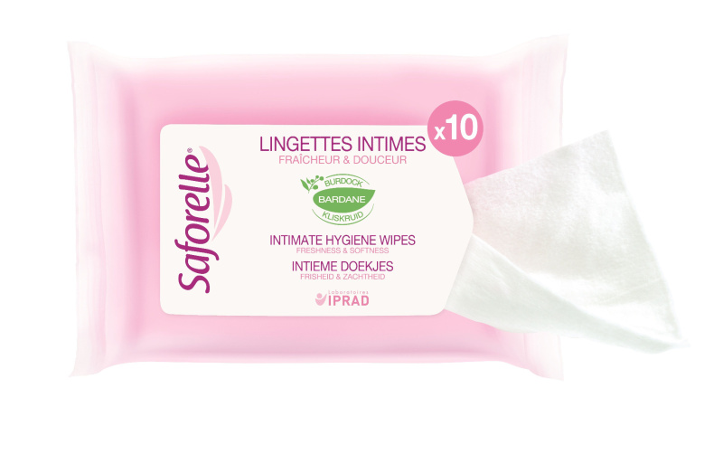 SAFORELLE Ubrousky pro intimní hygienu 10 kusů