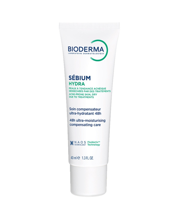 Bioderma Sébium Hydra hydratační krém pro pleť vysušenou a podrážděnou léčbou akné 40 ml