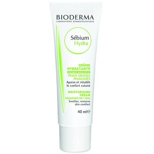 Bioderma Sébium Hydra hydratační krém pro pleť vysušenou a podrážděnou léčbou akné 40 ml